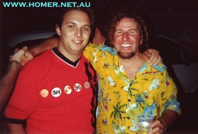 Sammy Hagar and Homer